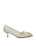 Décolleté in Pelle Effetto Anticato Talco 1I612O V69F0K74 PRADA 