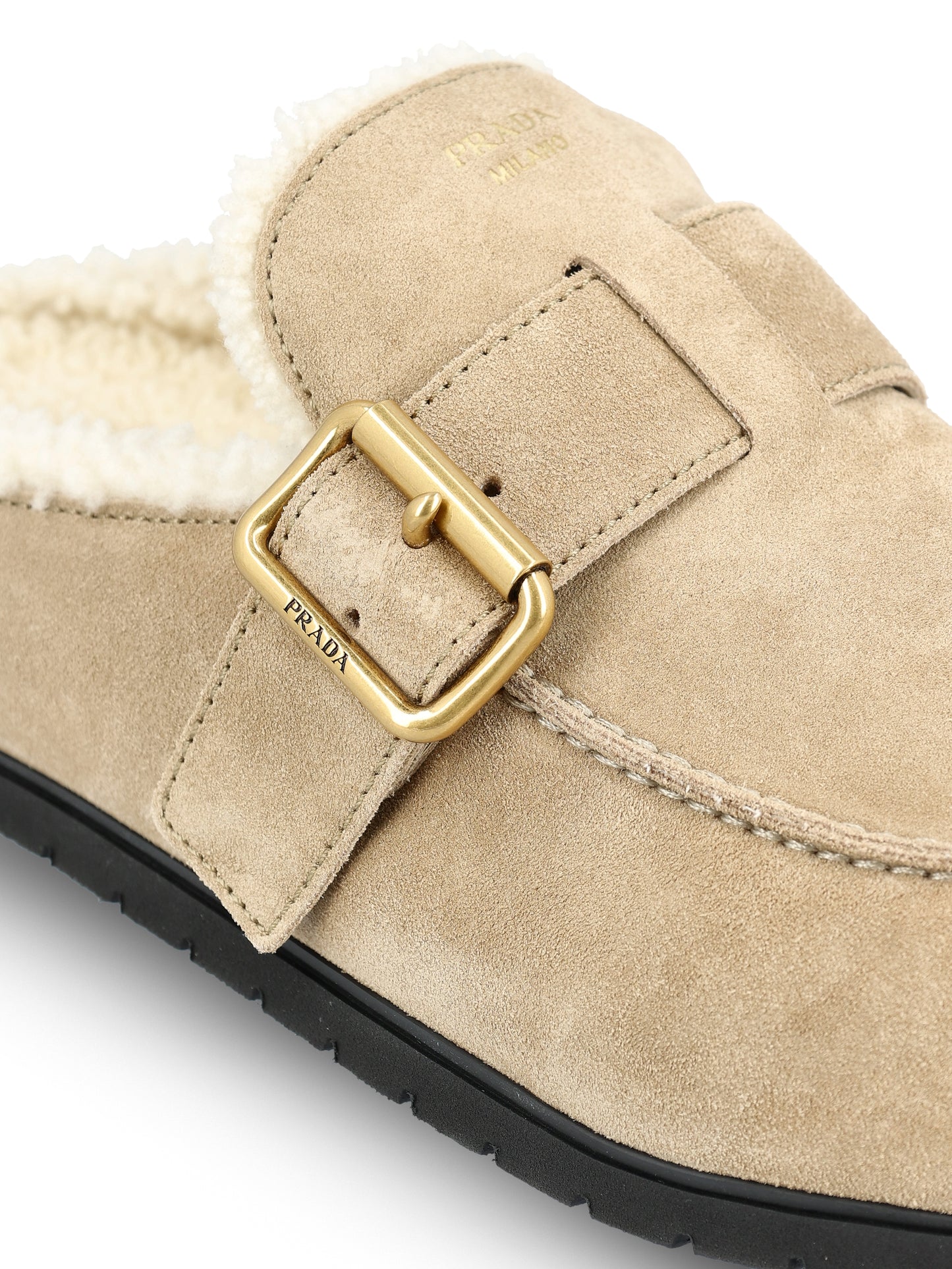 Mules in suede 1R548O JFTF0F24 PRADA 