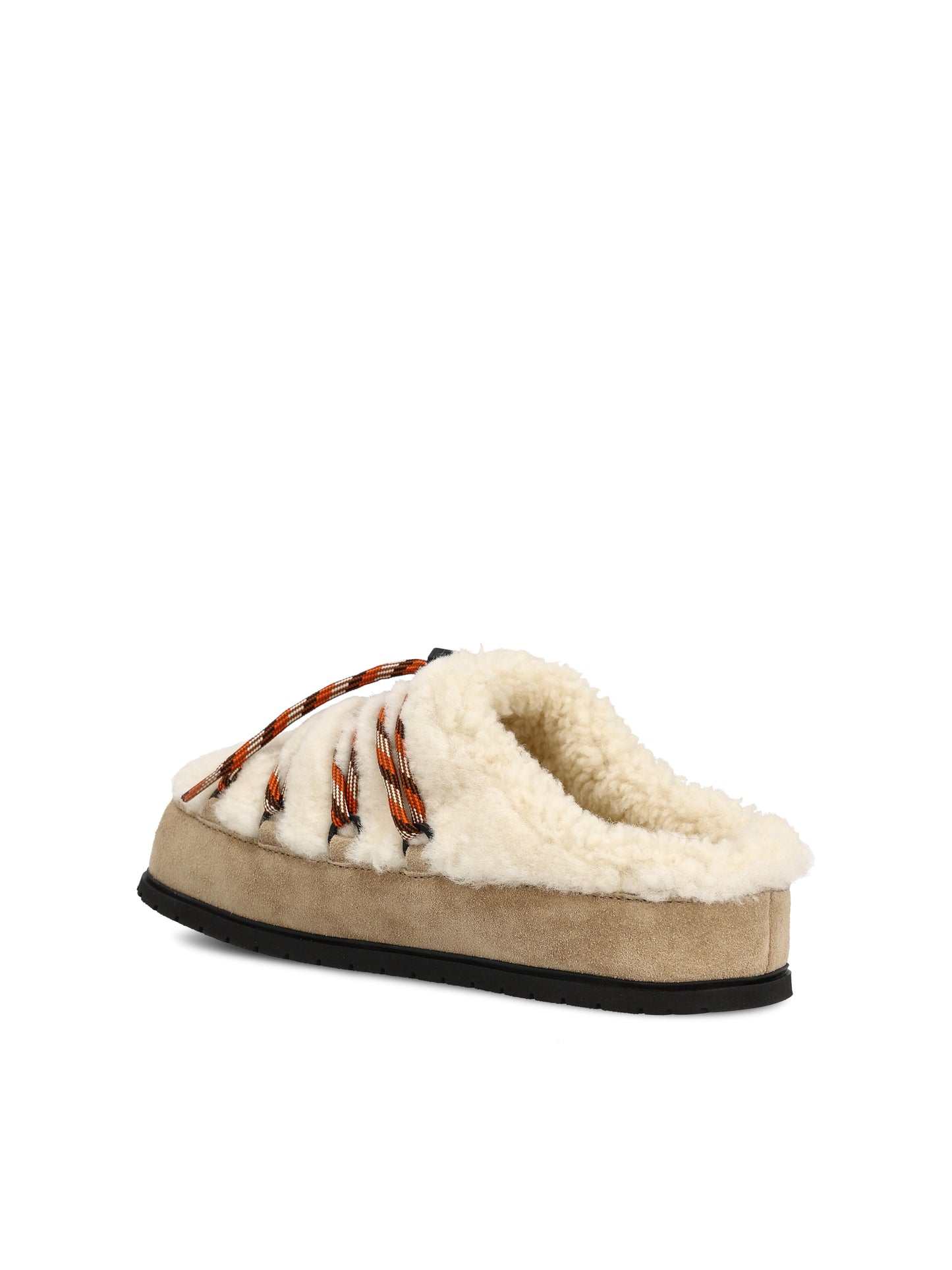 Mules realizzate in lana e pelle scamosciata. 1R553O MPDF0F24 PRADA 