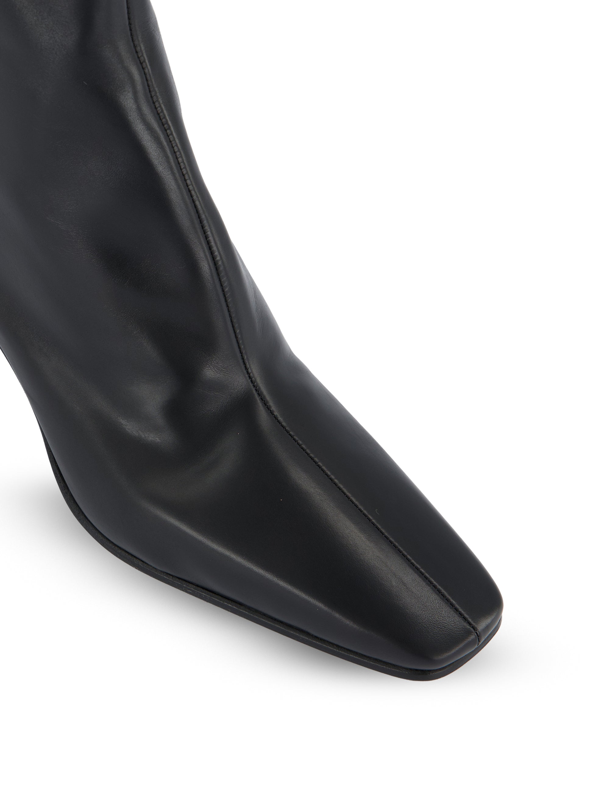 Tronchetti in Pelle Nera con Tacco 65 mm 1T708O 070F0002 PRADA 