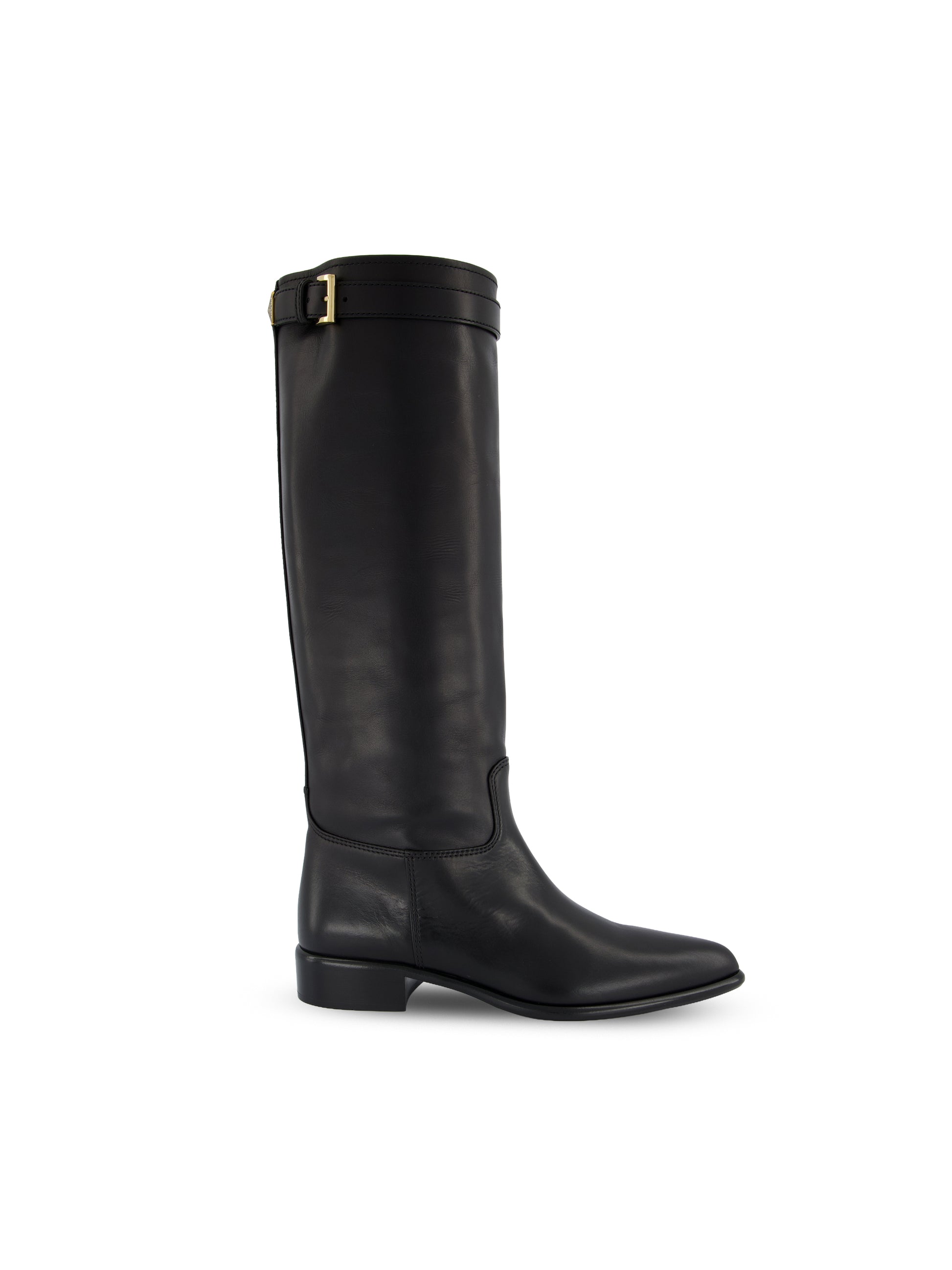 Stivali Alti in Pelle di Vitello Nera 1W666O 7V6F0002 PRADA 
