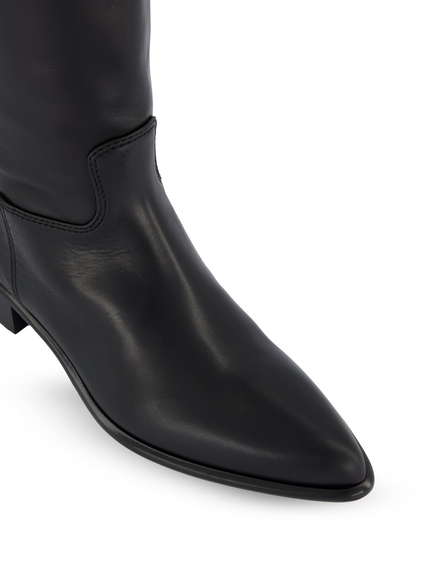 Stivali Alti in Pelle di Vitello Nera 1W666O 7V6F0002 PRADA 