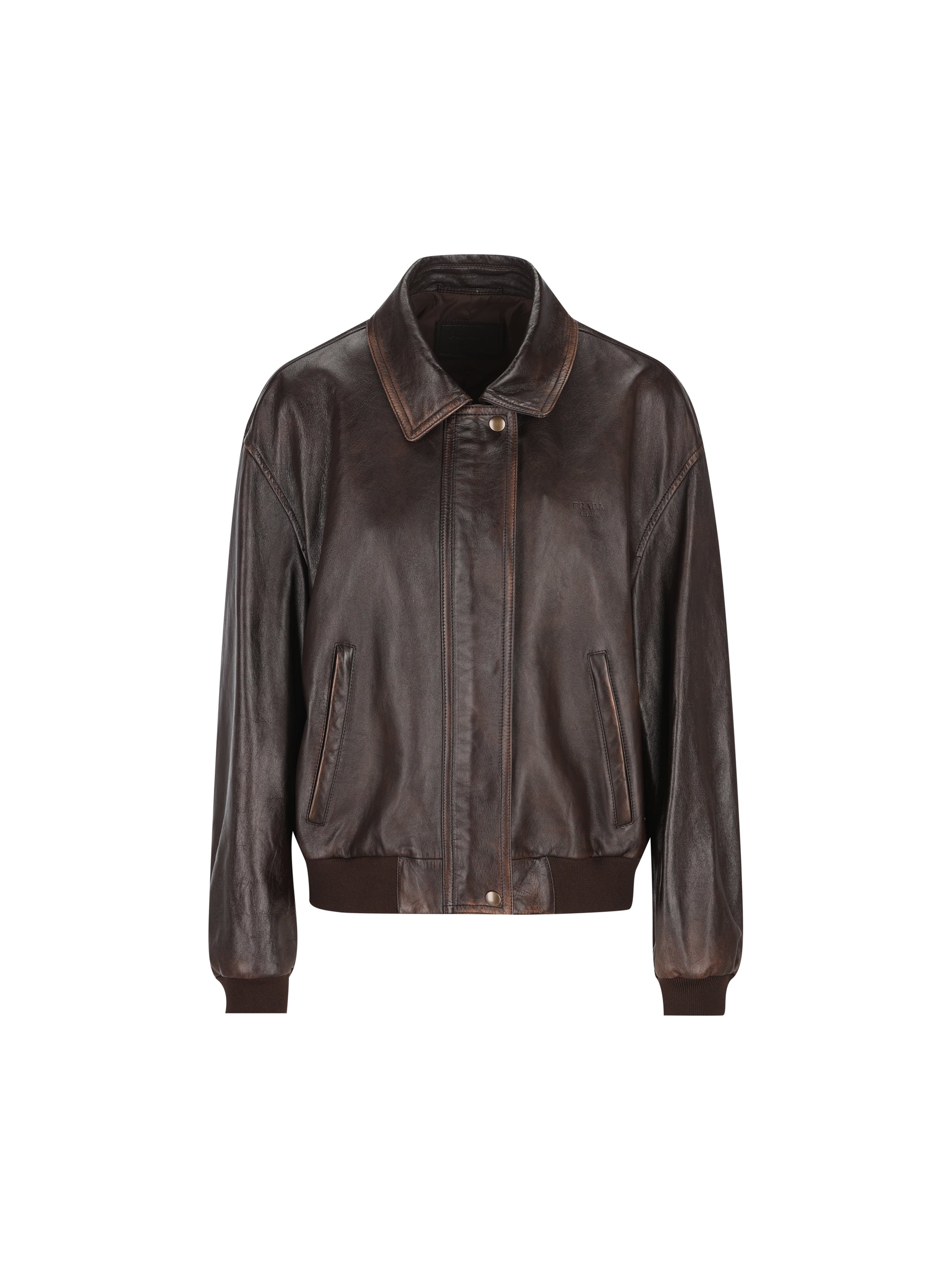 Bomber in pelle 58A303 16ILF0003 PRADA 