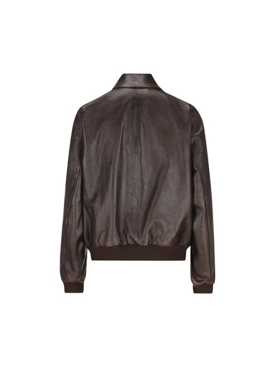 Bomber in pelle 58A303 16ILF0003 PRADA 