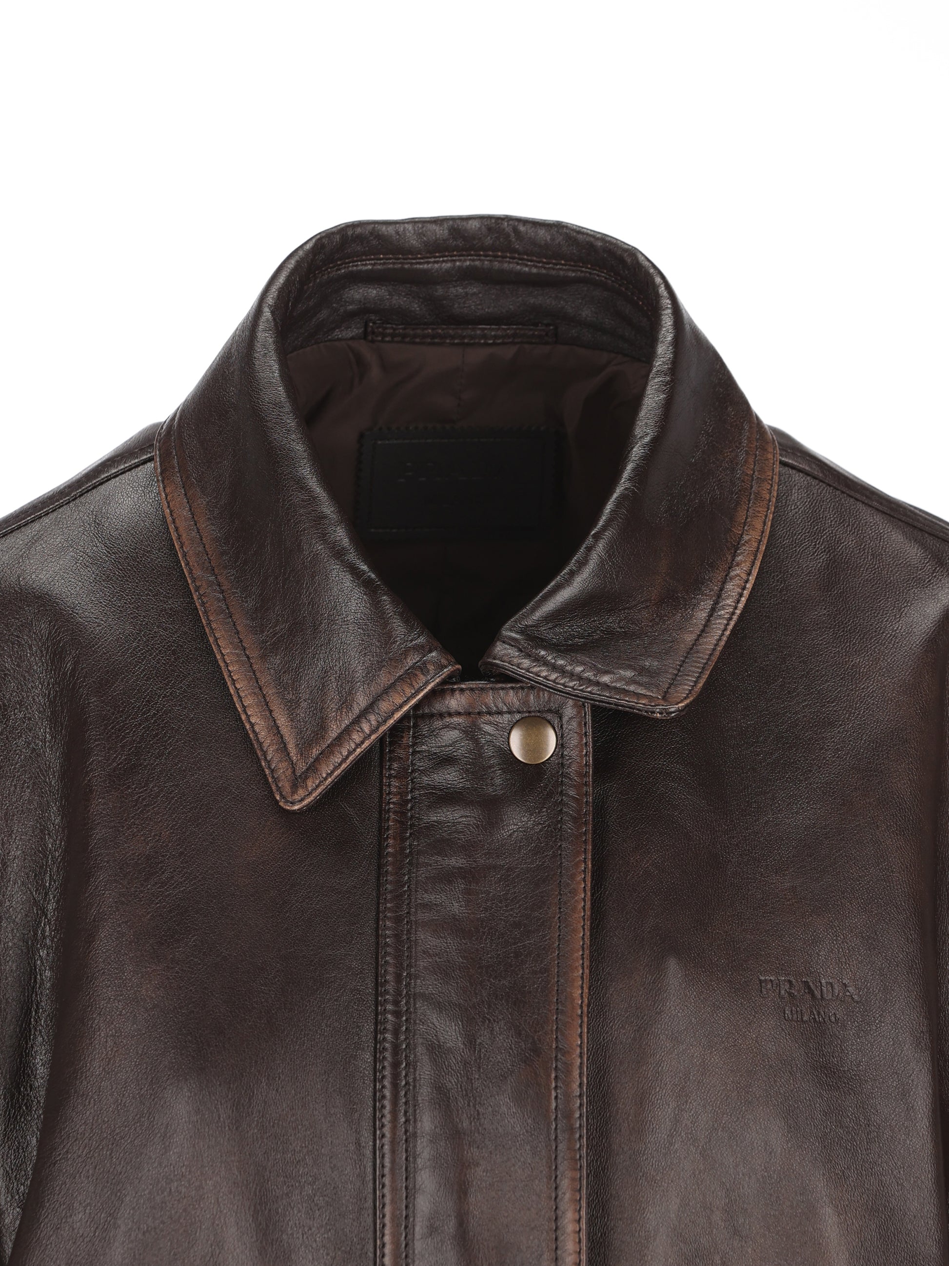 Bomber in pelle 58A303 16ILF0003 PRADA 