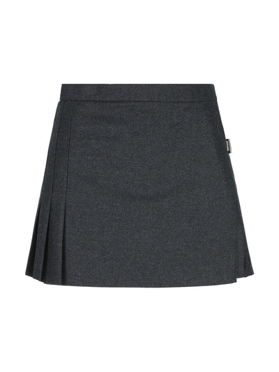 Minigonna realizzata in lana vergine. P10B9E 1ACZF0308 PRADA 