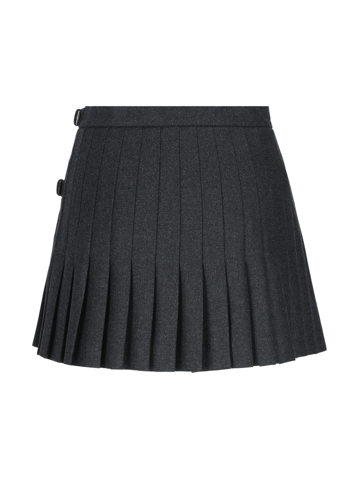 Minigonna realizzata in lana vergine. P10B9E 1ACZF0308 PRADA 