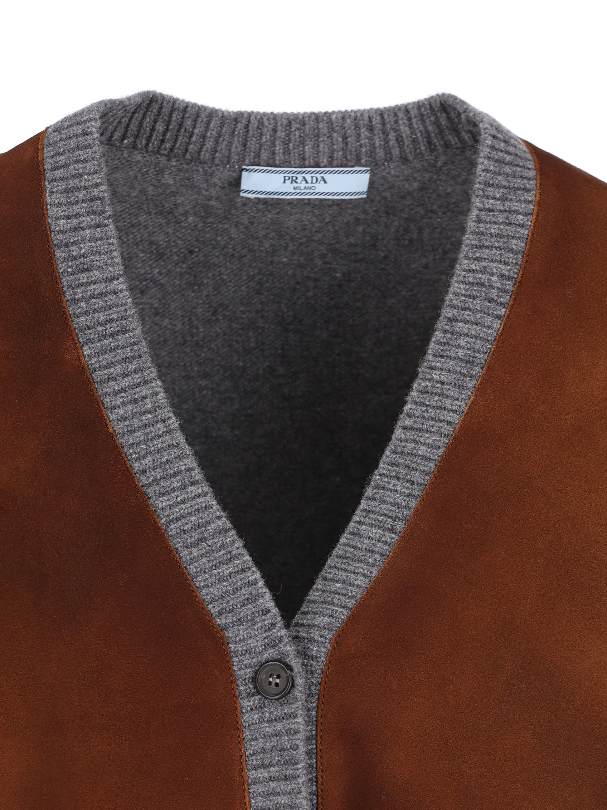 Cardigan realizzato in lana vergine. P25O43 6004F0480 PRADA 