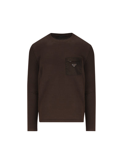 Maglia realizzata in lana UMB049 1W4XF0003 PRADA 