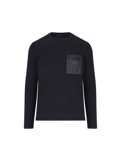 Maglia realizzata in lana UMB049 1W4XF0008 PRADA 