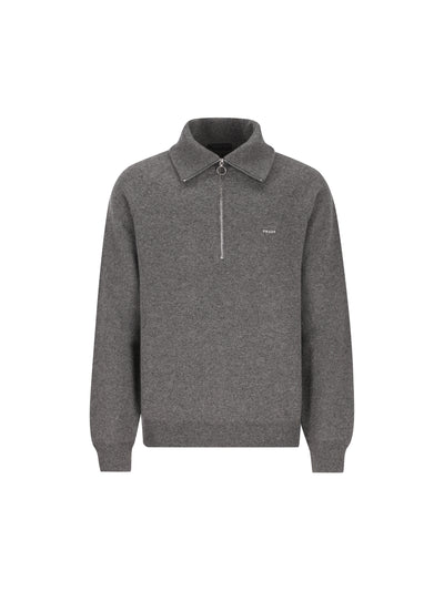 Maglione realizzato in misto cashmere e lana. UMF398 6242F0480 PRADA 