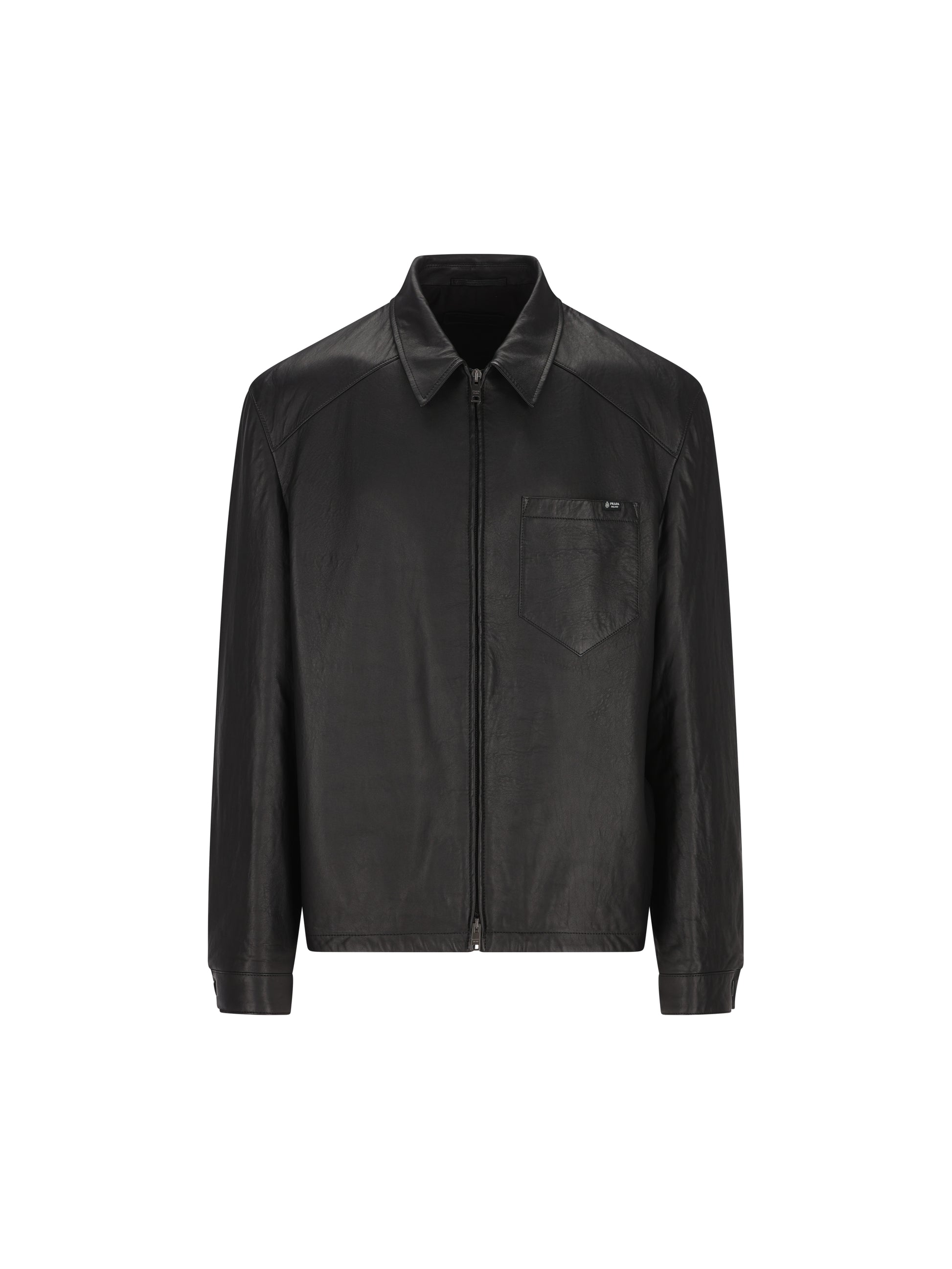 Giacca realizzata in pelle. UPW615 19WCF0002 PRADA 