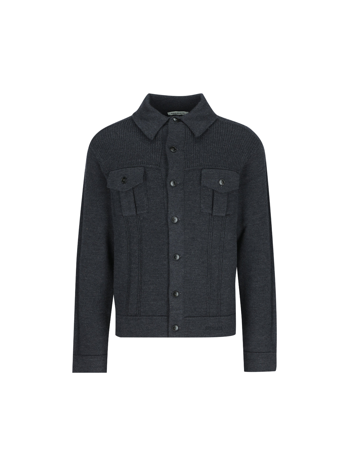 Overshirt realizzata in lana vergine. PMG43 ANTHRACITE PREMIATA 
