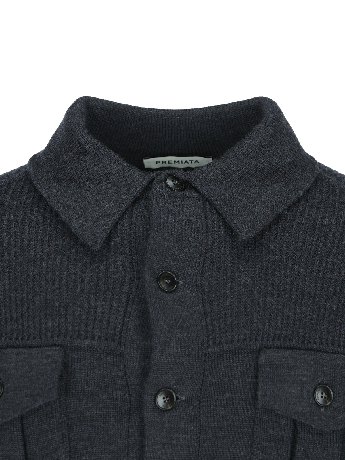 Overshirt realizzata in lana vergine. PMG43 ANTHRACITE PREMIATA 