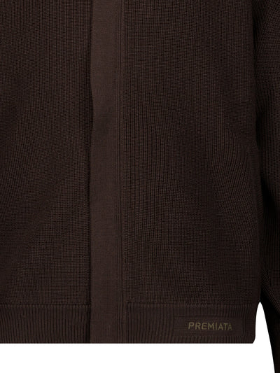Bomber realizzato in lana merino. PMG54T BROWN PREMIATA 