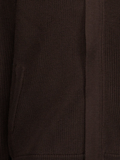 Bomber realizzato in lana merino. PMG54T BROWN PREMIATA 