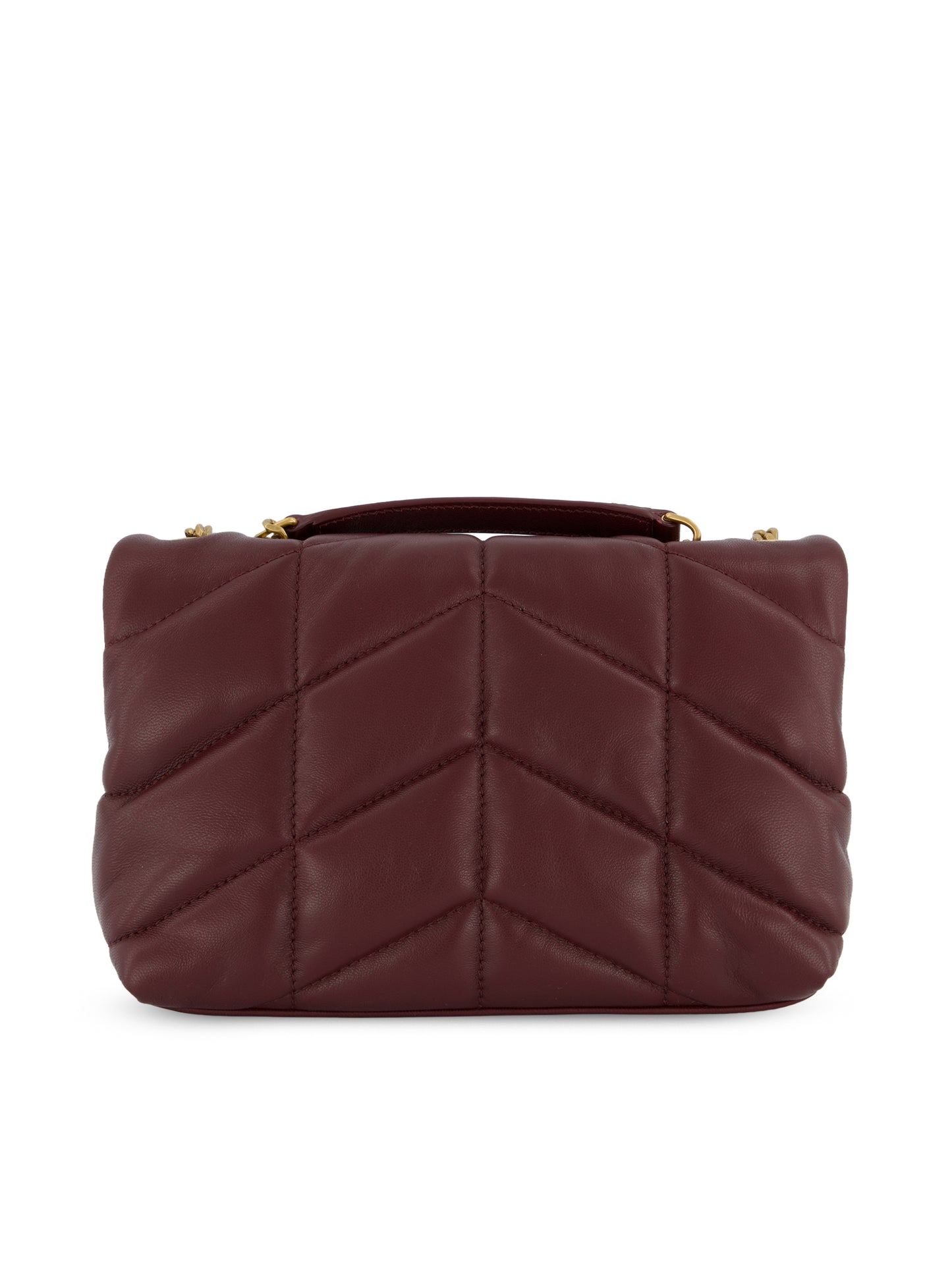 Loulou Puffer Toy in Pelle di Agnello Rouge Cabernet 759337 1EL076197 SAINT LAURENT 
