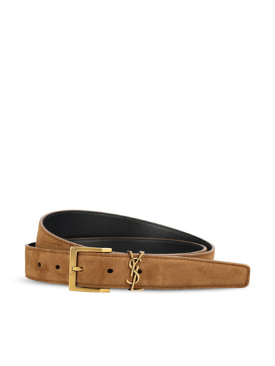 Cintura realizzata in suede 864585 AAG6E2916 SAINT LAURENT 