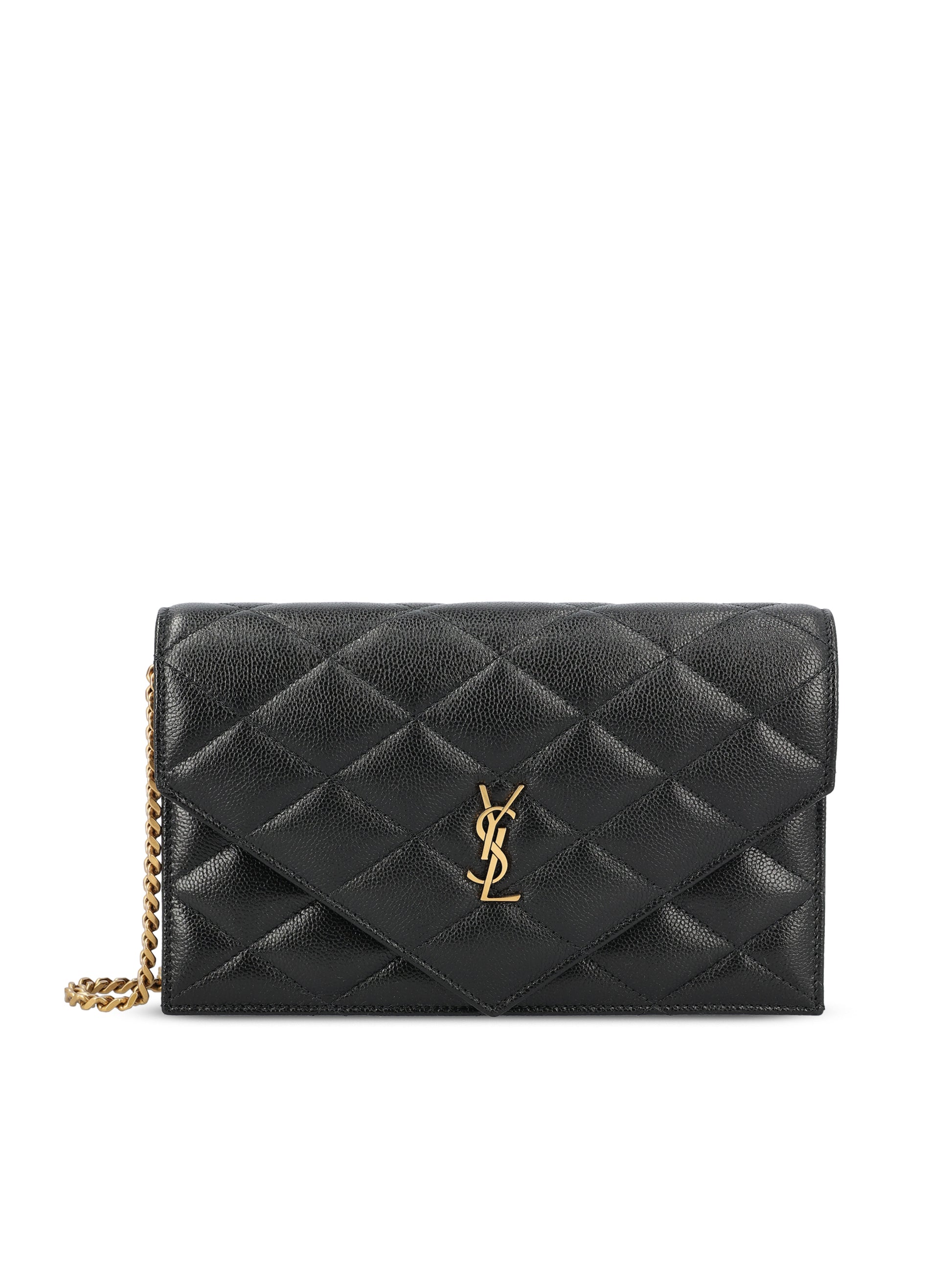 Pouch con catena realizzata in pelle. 871149 AAGOZ1000 SAINT LAURENT 