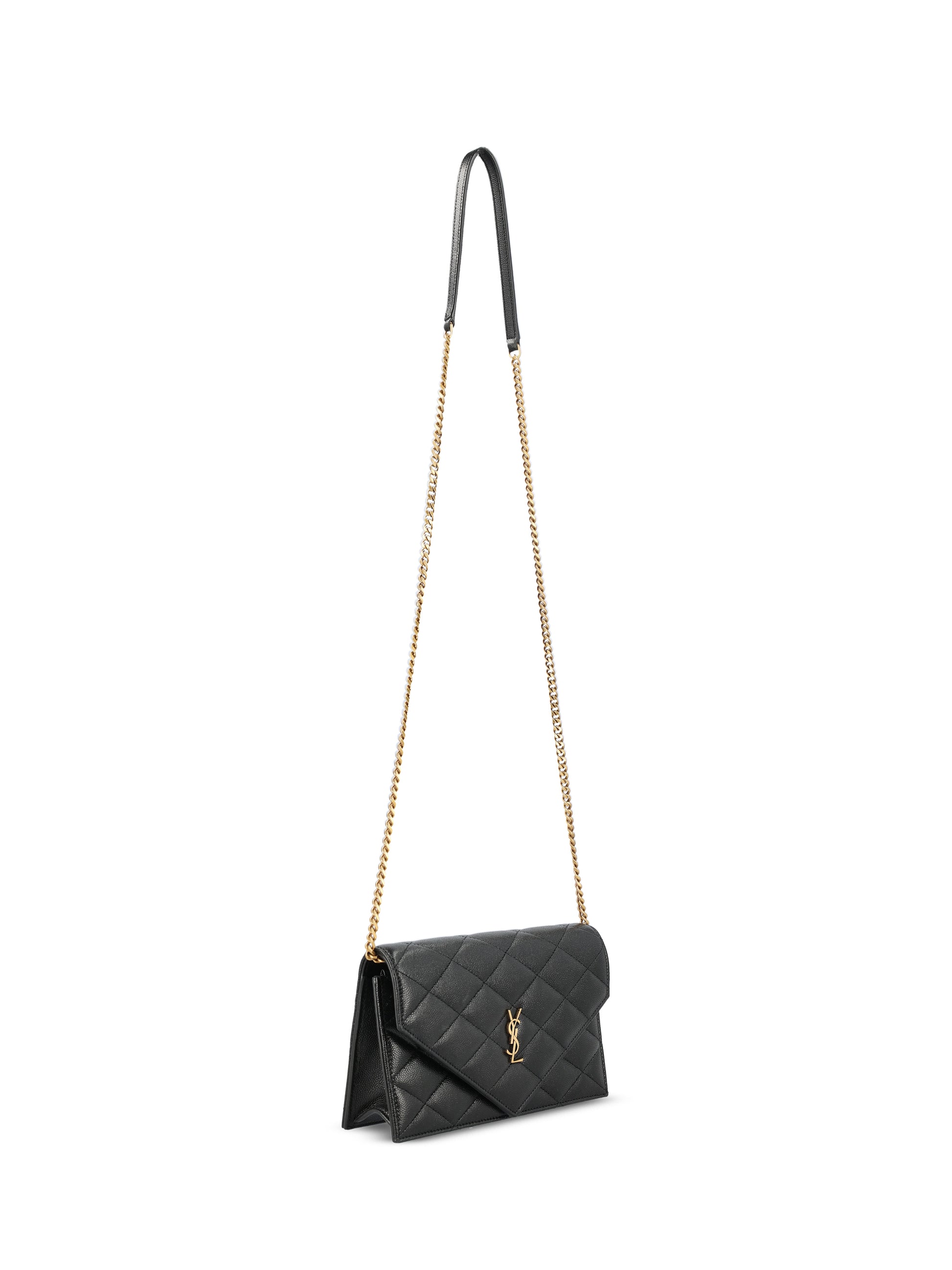 Pouch con catena realizzata in pelle. 871149 AAGOZ1000 SAINT LAURENT 