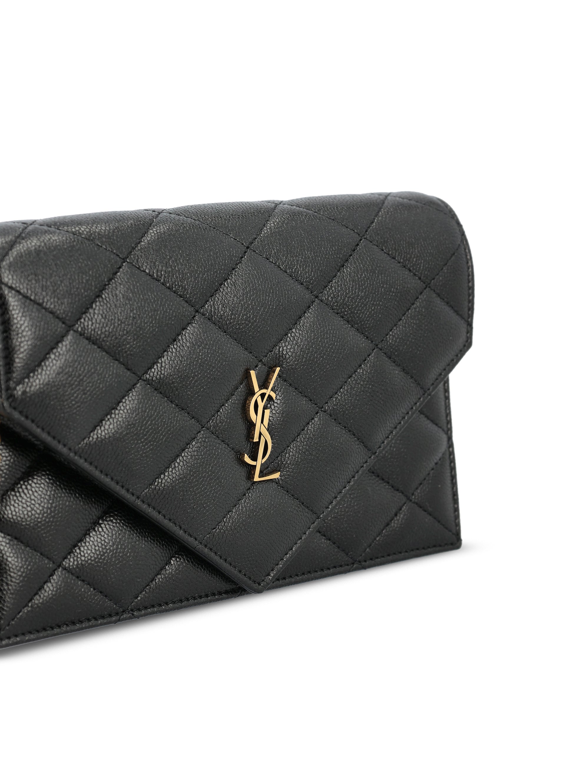 Pouch con catena realizzata in pelle. 871149 AAGOZ1000 SAINT LAURENT 