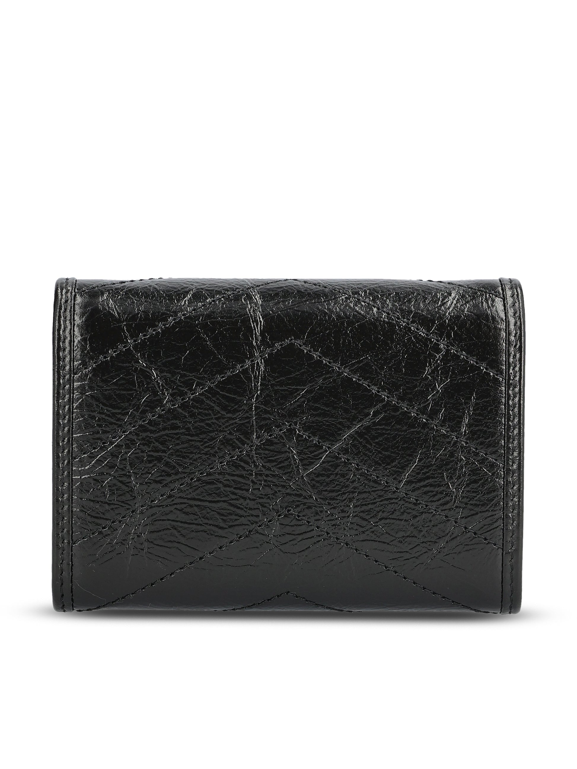 Portafoglio realizzato in pelle di vitello e ottone. 872826 AAGUF1000 SAINT LAURENT 
