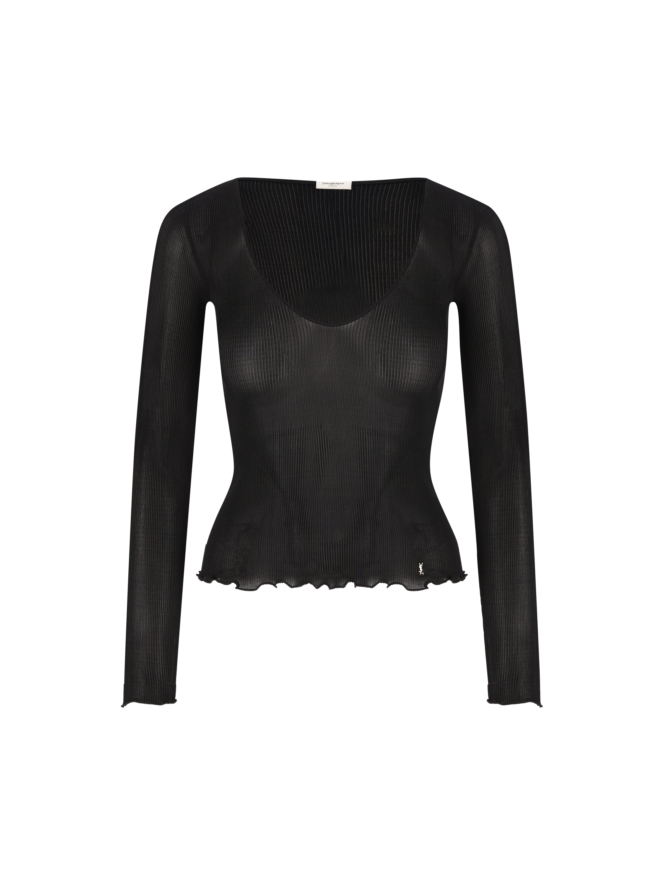 Maglia realizzata in seta. 876789 Y37SM1000 SAINT LAURENT 