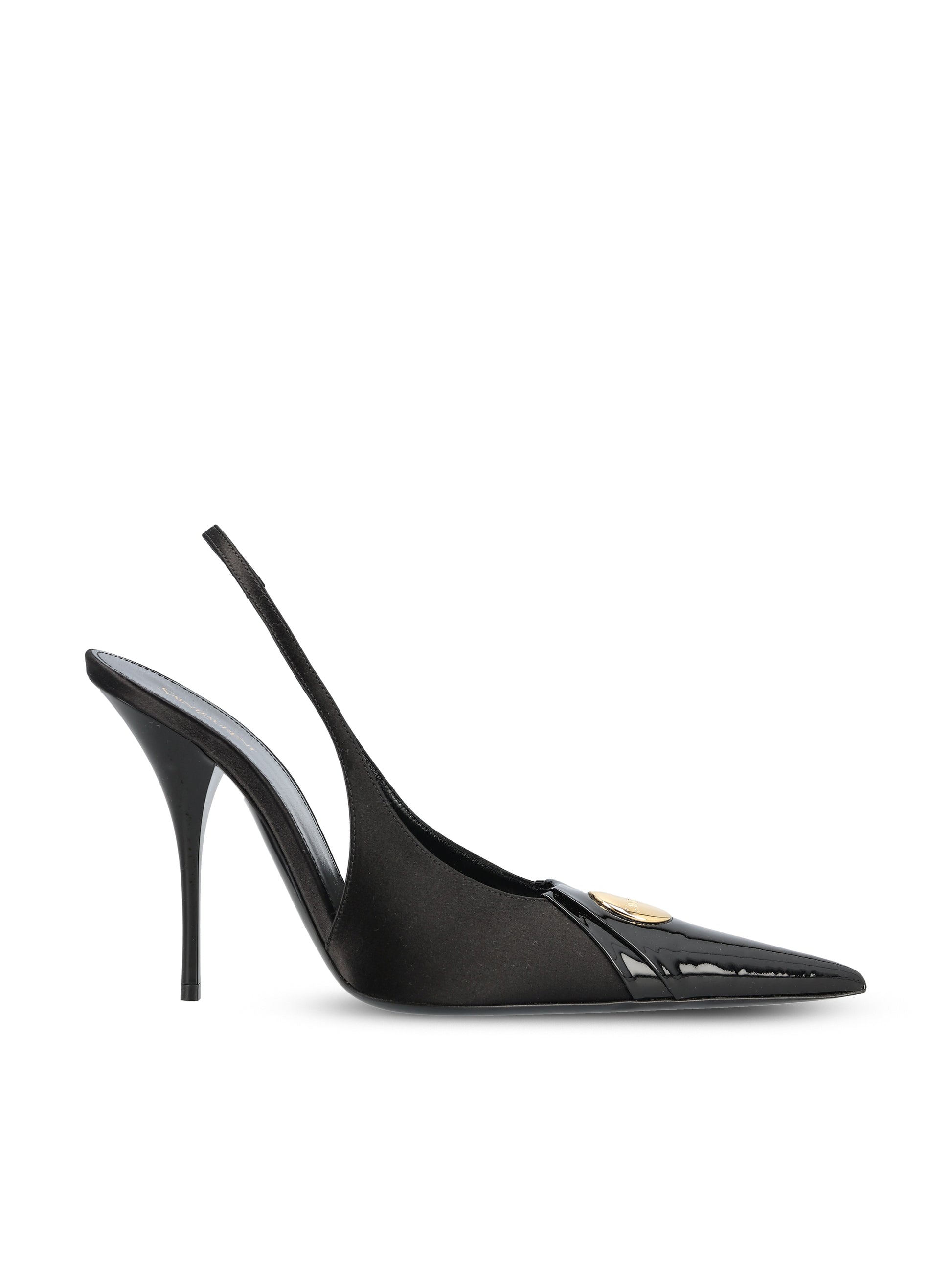 Slingback realizzate in tessuto e pelle. A001CW 9QNCN1000 SAINT LAURENT 