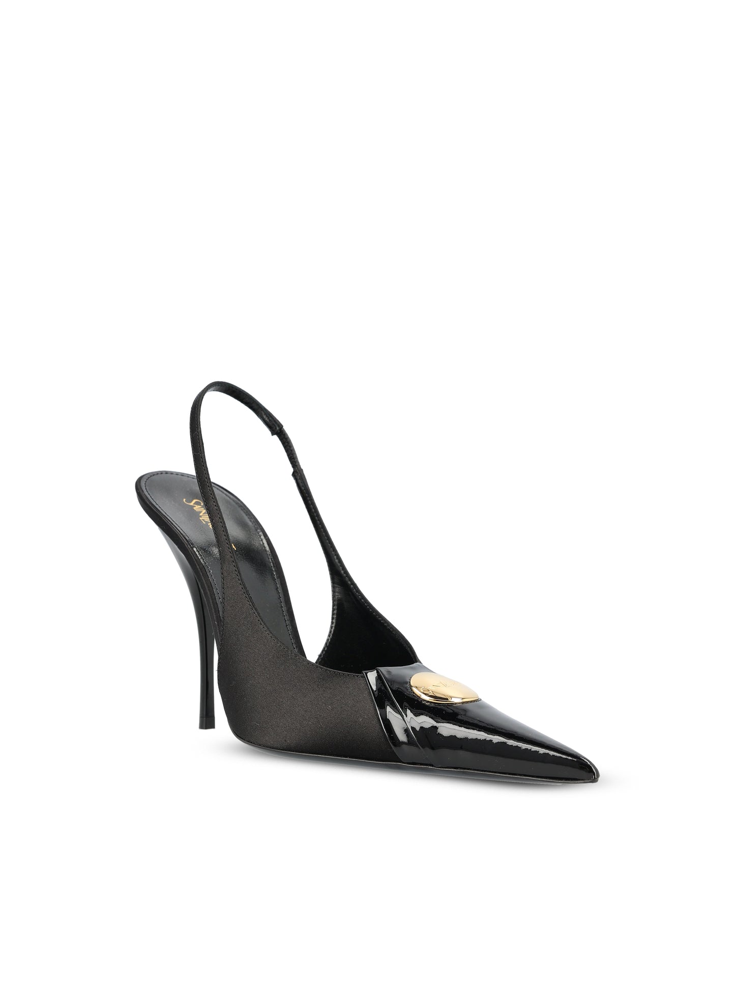 Slingback realizzate in tessuto e pelle. A001CW 9QNCN1000 SAINT LAURENT 