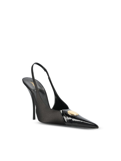 Slingback realizzate in tessuto e pelle. A001CW 9QNCN1000 SAINT LAURENT 