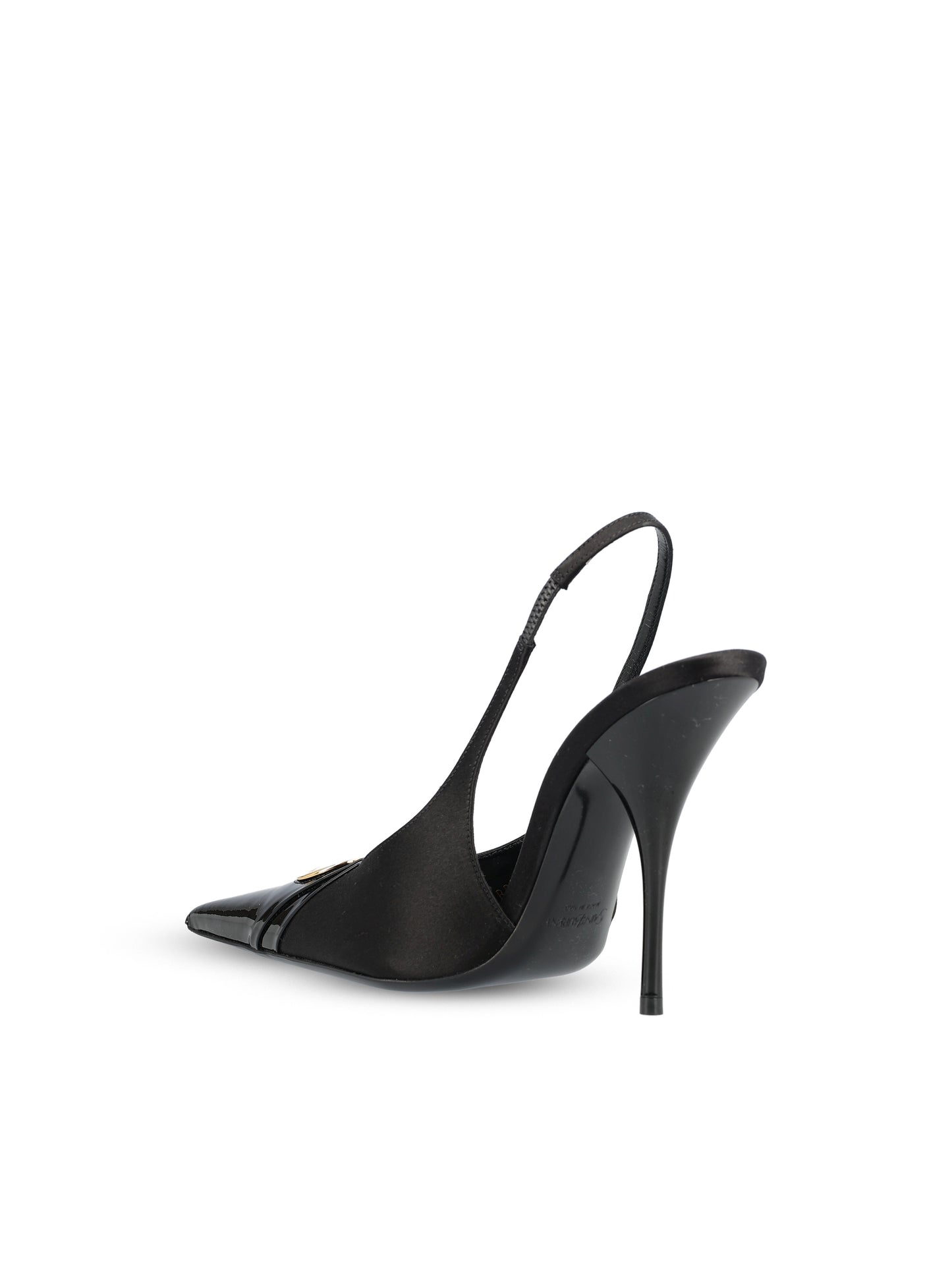 Slingback realizzate in tessuto e pelle. A001CW 9QNCN1000 SAINT LAURENT 