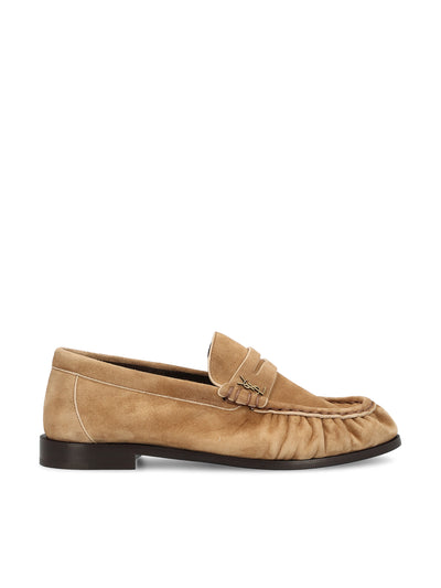 Mocassini realizzati in pelle scamosciata A001MM 27DTT9741 SAINT LAURENT 