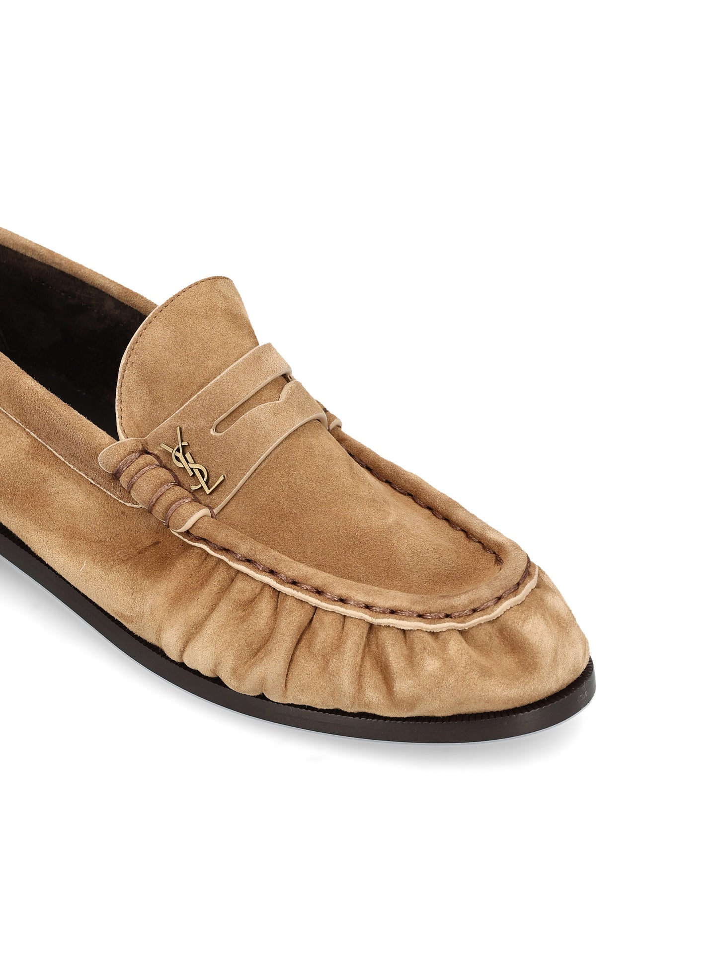 Mocassini realizzati in pelle scamosciata A001MM 27DTT9741 SAINT LAURENT 