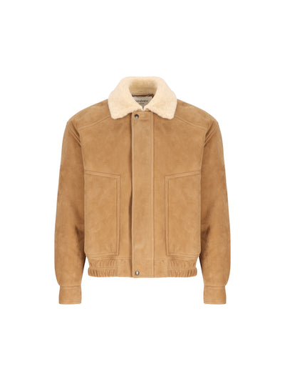 Giacca Uomo in Shearling Beige A0027F YC2TB2943 SAINT LAURENT 
