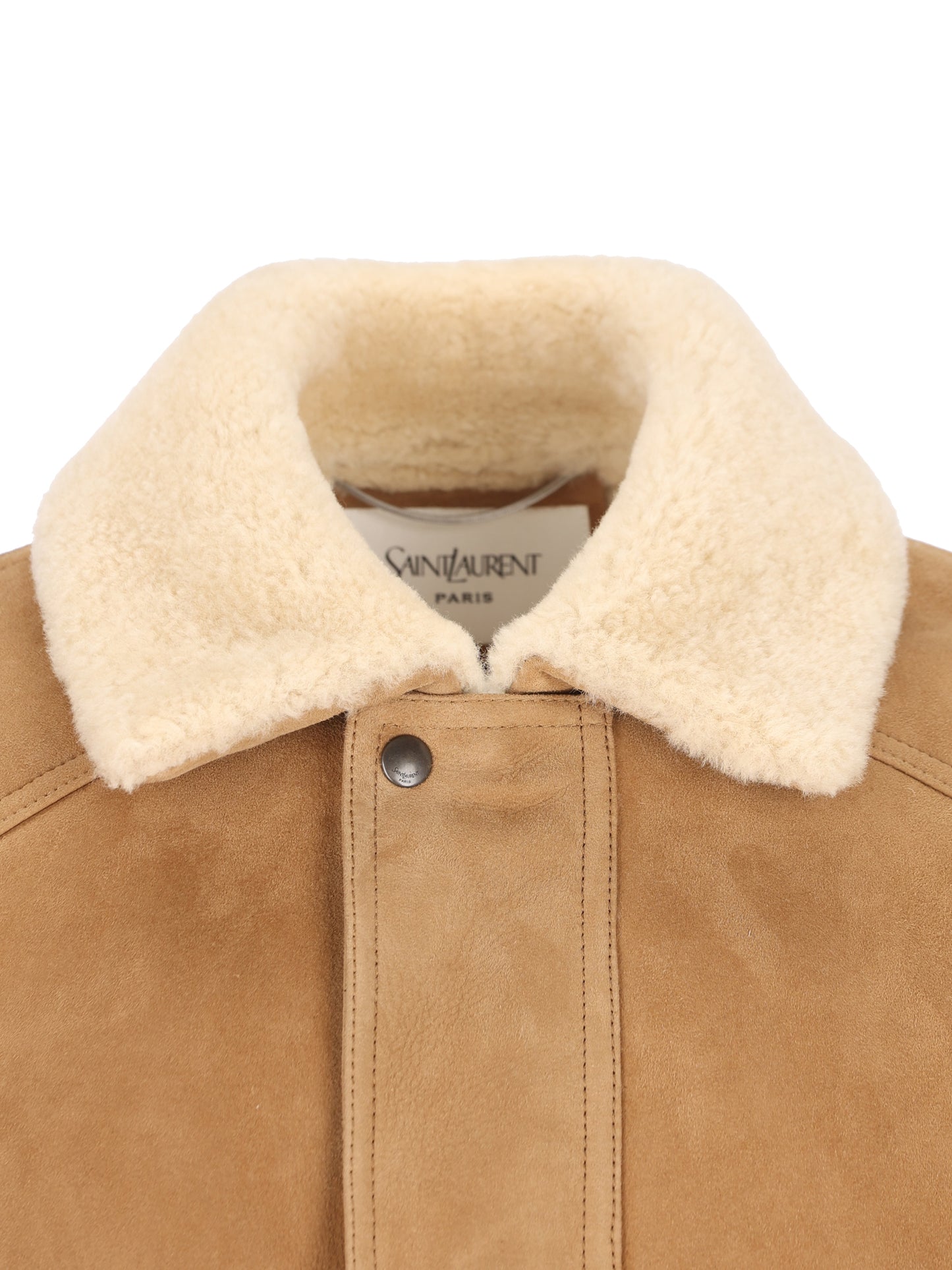 Giacca Uomo in Shearling Beige A0027F YC2TB2943 SAINT LAURENT 