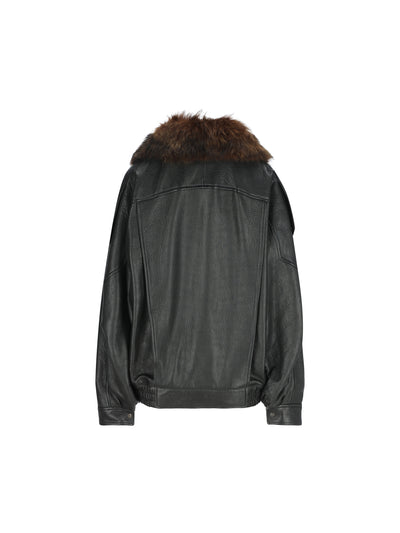 Giacca realizzata in pelle di agnello. A006PA YCWV22982 SAINT LAURENT 
