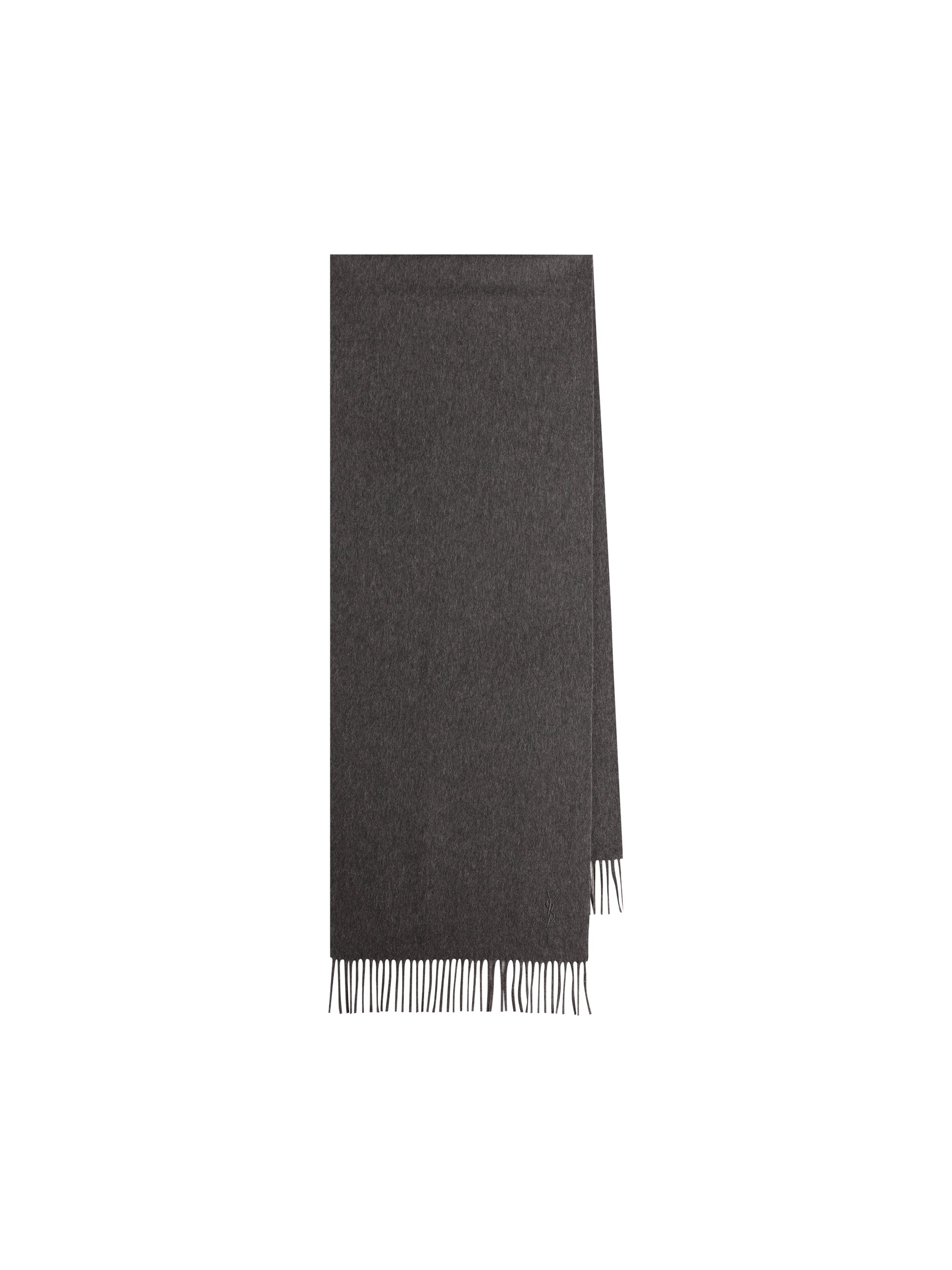 Sciarpa in Cashmere Nera con Monogram YSL A006VO 3Y2011100 SAINT LAURENT 