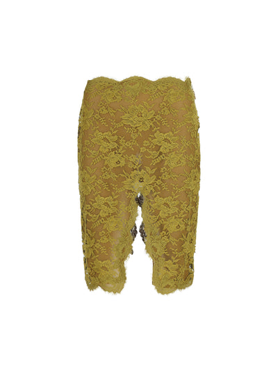 Gonna realizzata in pizzo. A008DA Y4J243456 SAINT LAURENT 