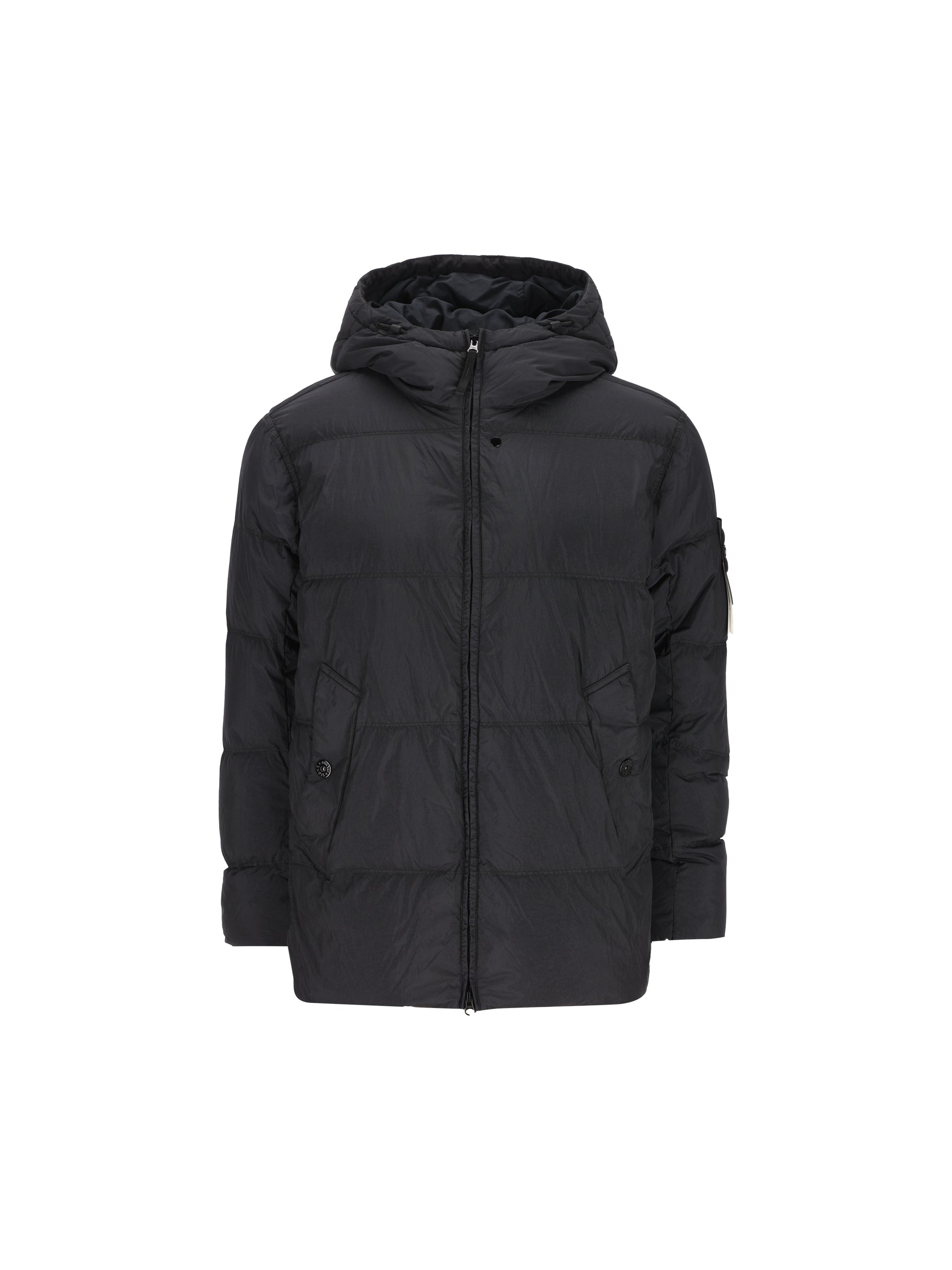 Piumino con cappuccio in nylon rep riciclato leggero 4100037 S0A23V0020 STONE ISLAND 
