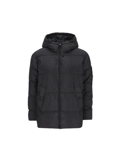 Piumino con cappuccio in nylon rep riciclato leggero 4100037 S0A23V0020 STONE ISLAND 