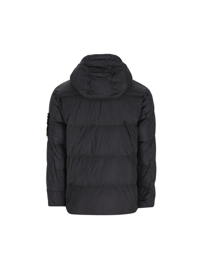 Piumino con cappuccio in nylon rep riciclato leggero 4100037 S0A23V0020 STONE ISLAND 