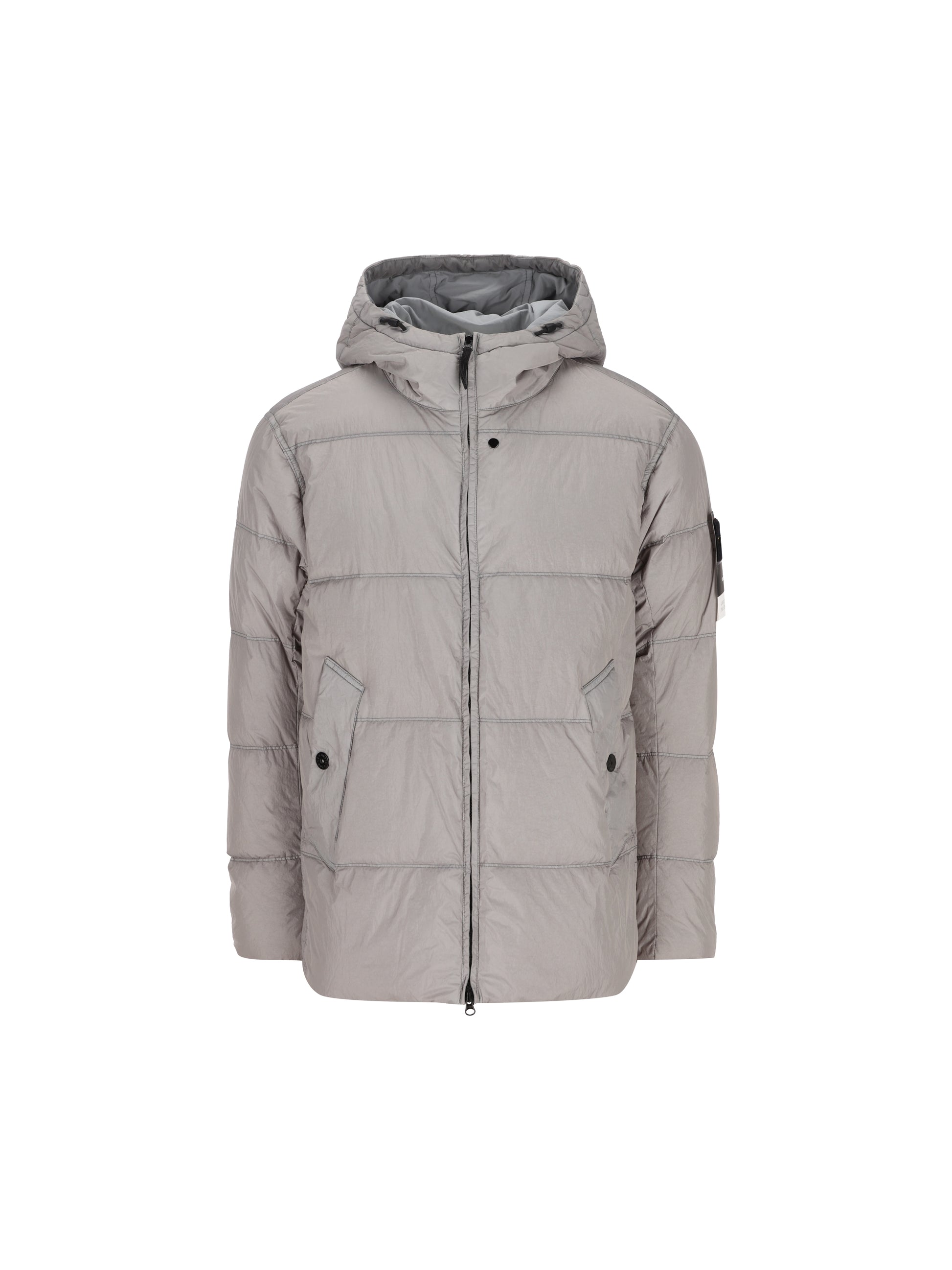 Piumino con cappuccio in nylon rep riciclato leggero 4100037 S0A23V0060 STONE ISLAND 