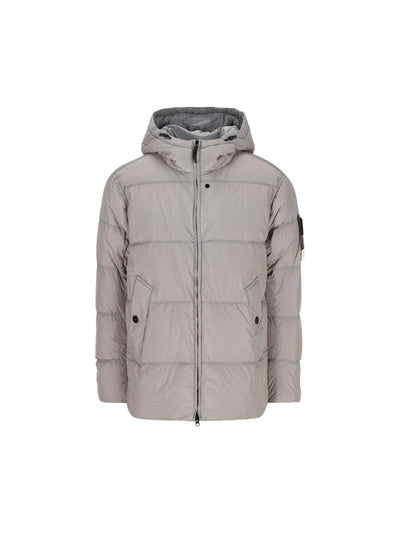 Piumino con cappuccio in nylon rep riciclato leggero 4100037 S0A23V0060 STONE ISLAND 