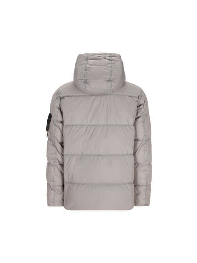 Piumino con cappuccio in nylon rep riciclato leggero 4100037 S0A23V0060 STONE ISLAND 