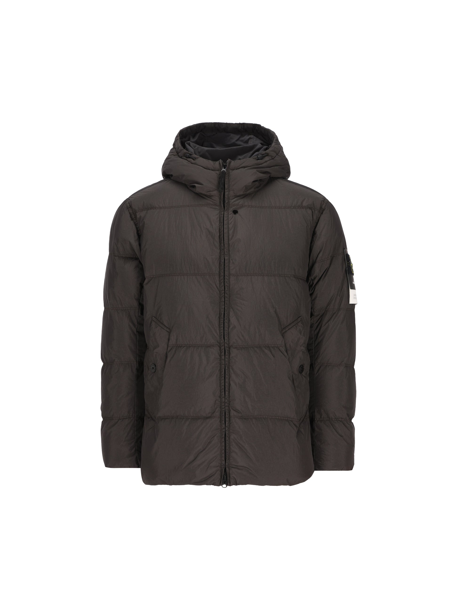 Piumino con cappuccio in nylon rep riciclato leggero 4100037 S0A23V0062 STONE ISLAND 