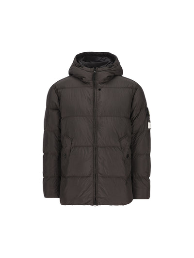 Piumino con cappuccio in nylon rep riciclato leggero 4100037 S0A23V0062 STONE ISLAND 