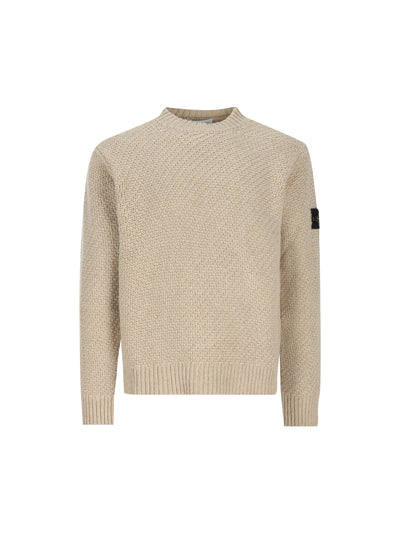Maglione girocollo in lana d'agnello 5100055 S02A3V0M94 STONE ISLAND 