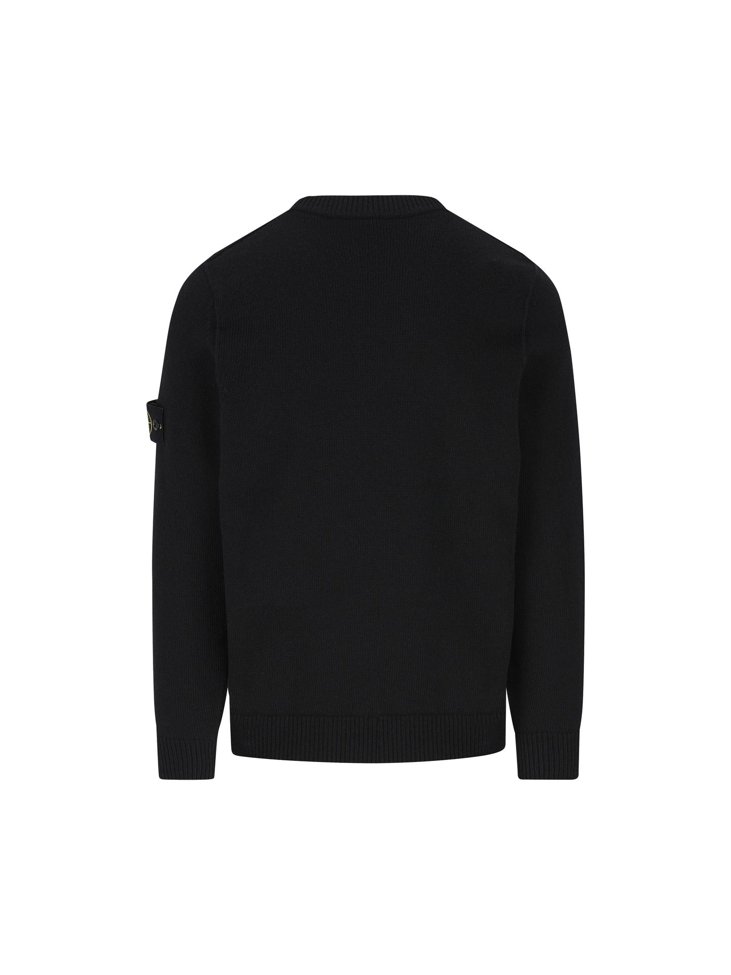 Maglione girocollo in lana d'agnello con dettagli a punto rovescio 5100072 S00A3V0029 STONE ISLAND 