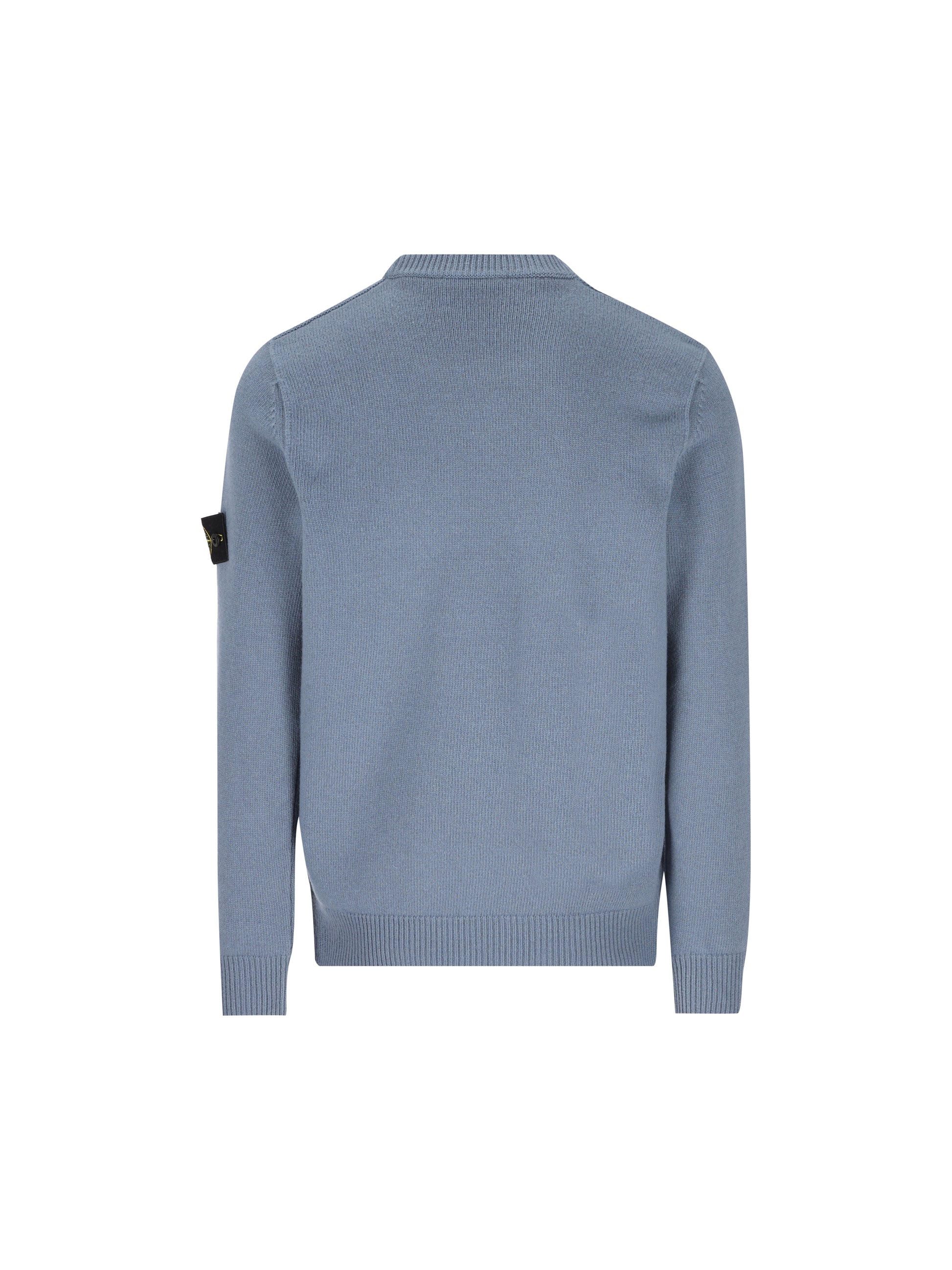 Maglione girocollo in lana d'agnello con dettagli a punto rovescio 5100072 S00A3V002B STONE ISLAND 