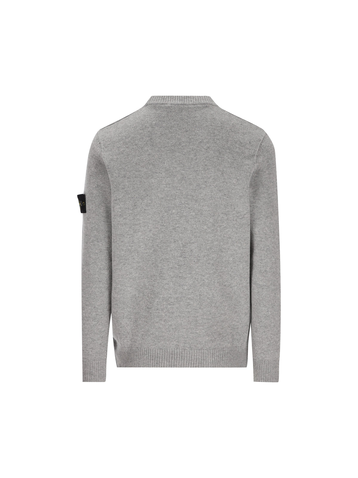 Maglione girocollo in lana d'agnello con dettagli a punto rovescio 5100072 S00A3V0M60 STONE ISLAND 